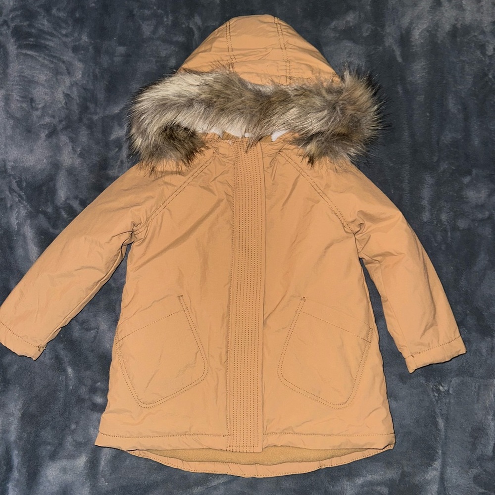 Old Navy toddler light brown jacket with hood